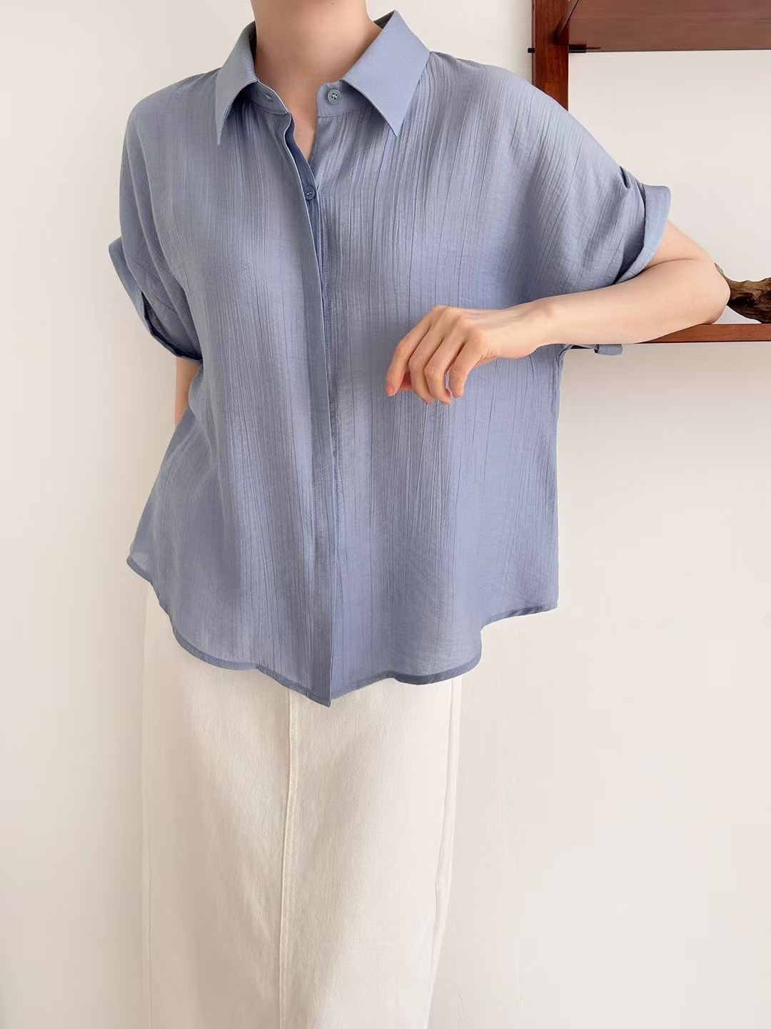 DAILY PROJECT-데일리프로젝트-T韓國直郵㊣女裝新品熱賣襯衫蕾絲衫DAILY PROJECT襯衫/蕾絲衫
