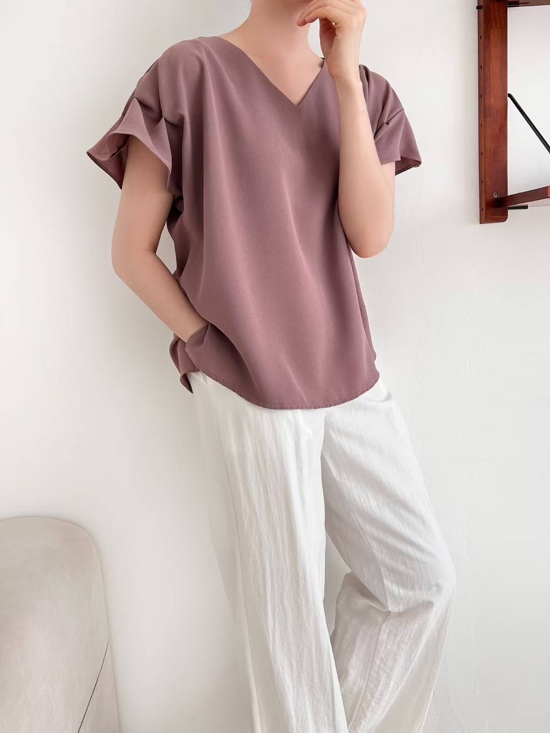 DAILY PROJECT-데일리프로젝트-T東大門㊣代購女士新款25春夏襯衫蕾絲衫DAILY PROJECT襯衫/蕾絲衫