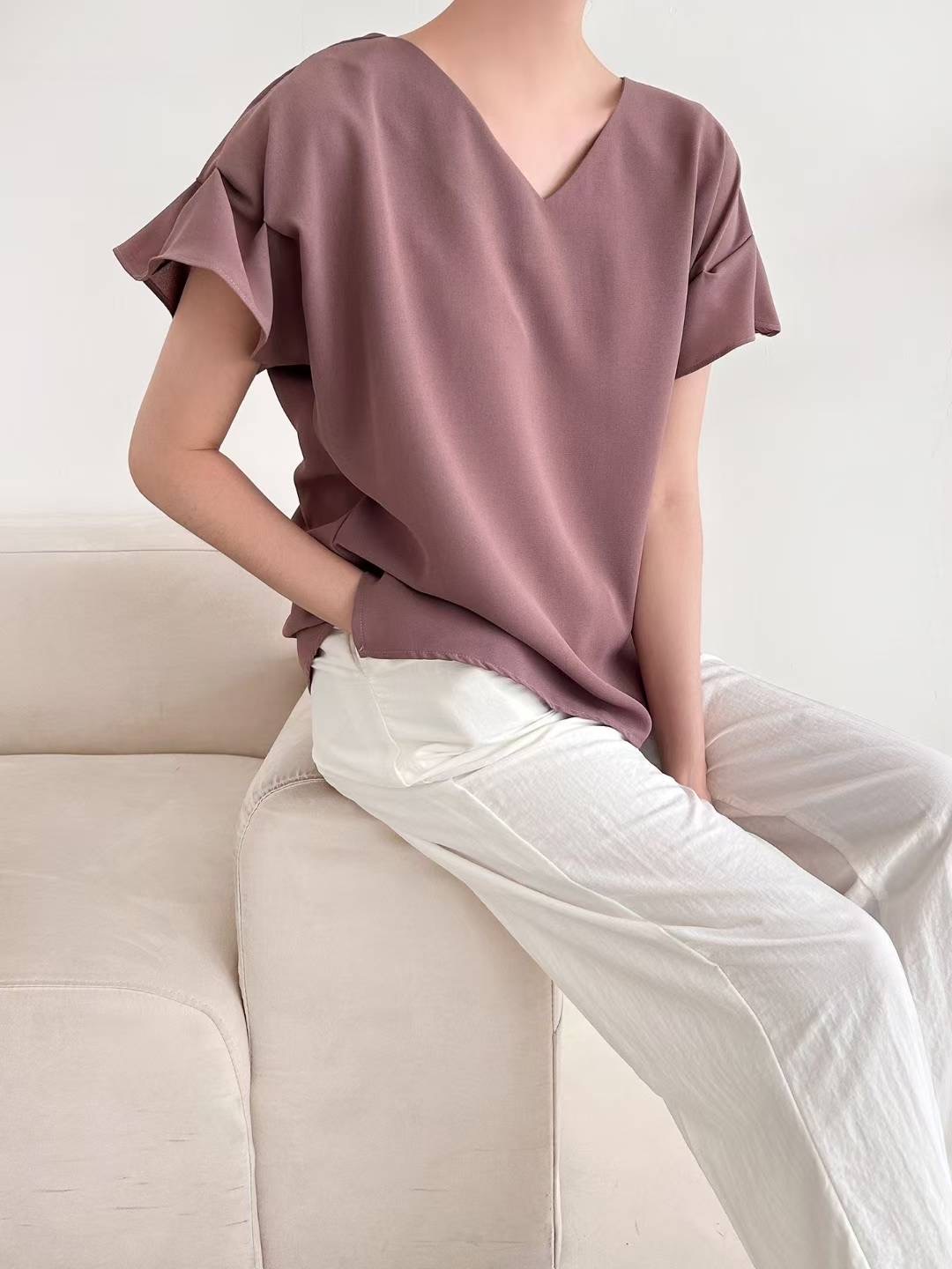 DAILY PROJECT-데일리프로젝트-T東大門㊣代購女士新款25春夏襯衫蕾絲衫DAILY PROJECT襯衫/蕾絲衫圖色2