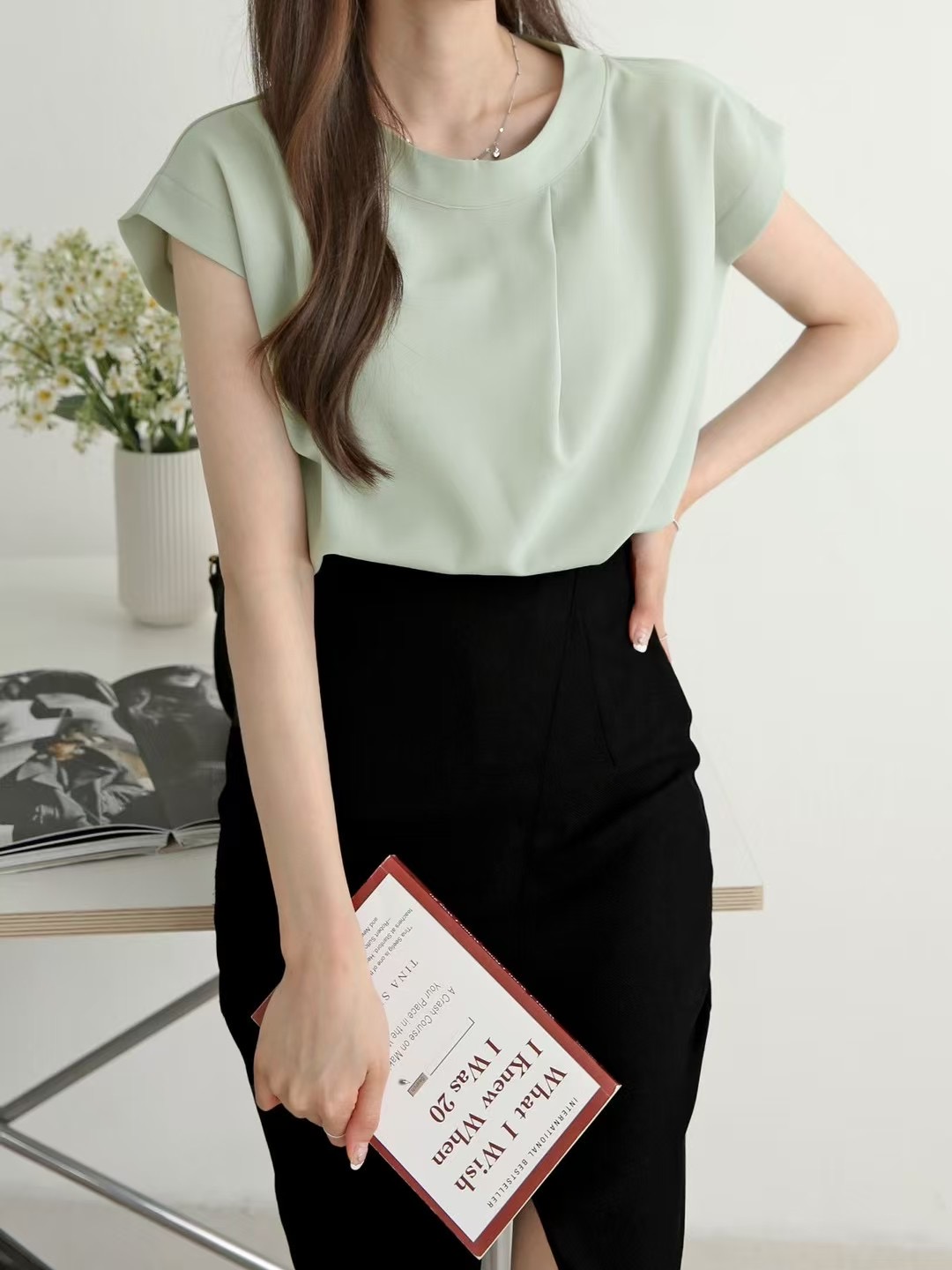 DAILY PROJECT-데일리프로젝트-T東大門㊣直郵女士新款熱賣襯衫蕾絲衫DAILY PROJECT襯衫/蕾絲衫