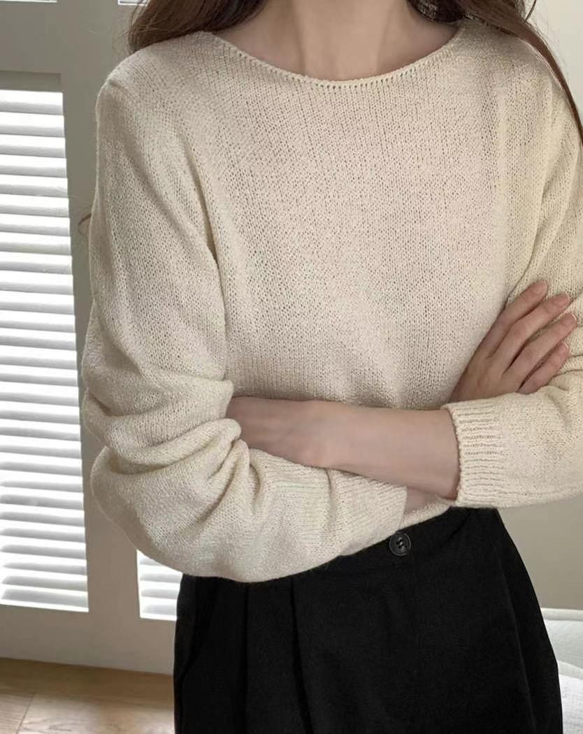 SMILE韓國直郵㊣女士新款真品25春夏時尚推薦熱賣休閑針織衫SMILE針織衫