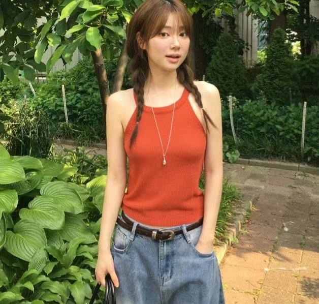 SMILE韓國直郵㊣女裝新款休閑職業推薦時尚人氣25春夏吊帶背心SMILE吊帶/背心