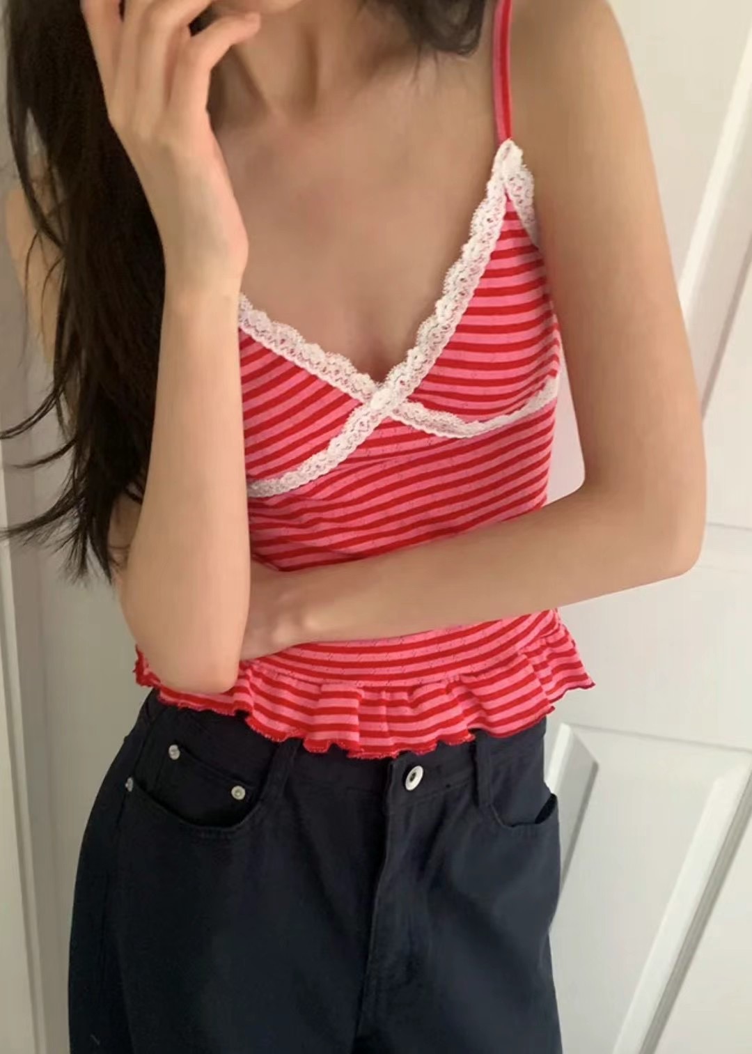 MIMISHOUS-미미네집-T東大門㊣實拍女裝新品職業吊帶背心MIMISHOUS吊帶/背心
