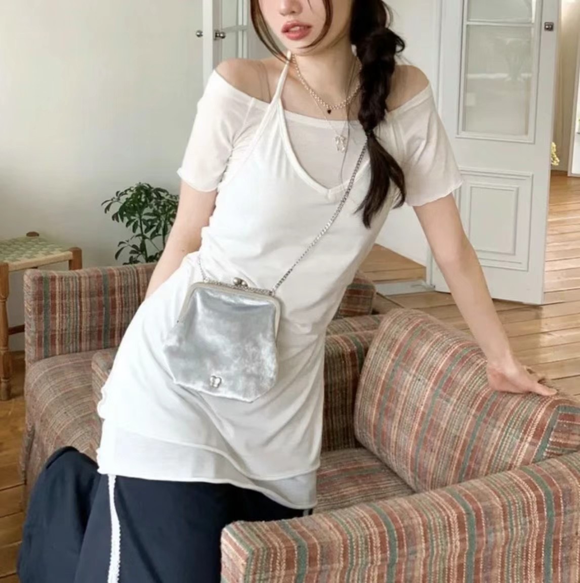 MIMISHOUS-미미네집-T韓國代購㊣女裝新品人氣推薦連衣裙MIMISHOUS連衣裙