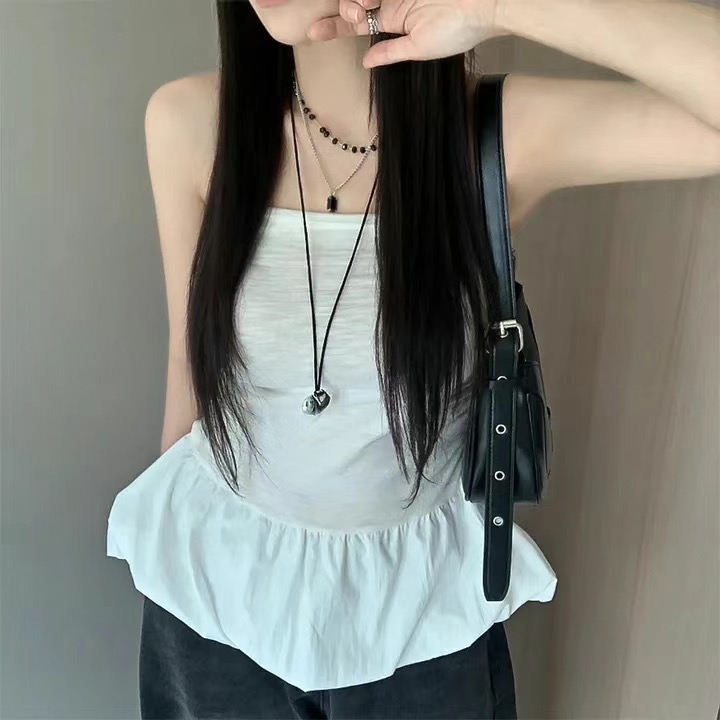 MIMISHOUS-미미네집-T韓國代購㊣女裝新品時尚熱賣吊帶背心MIMISHOUS吊帶/背心圖色1