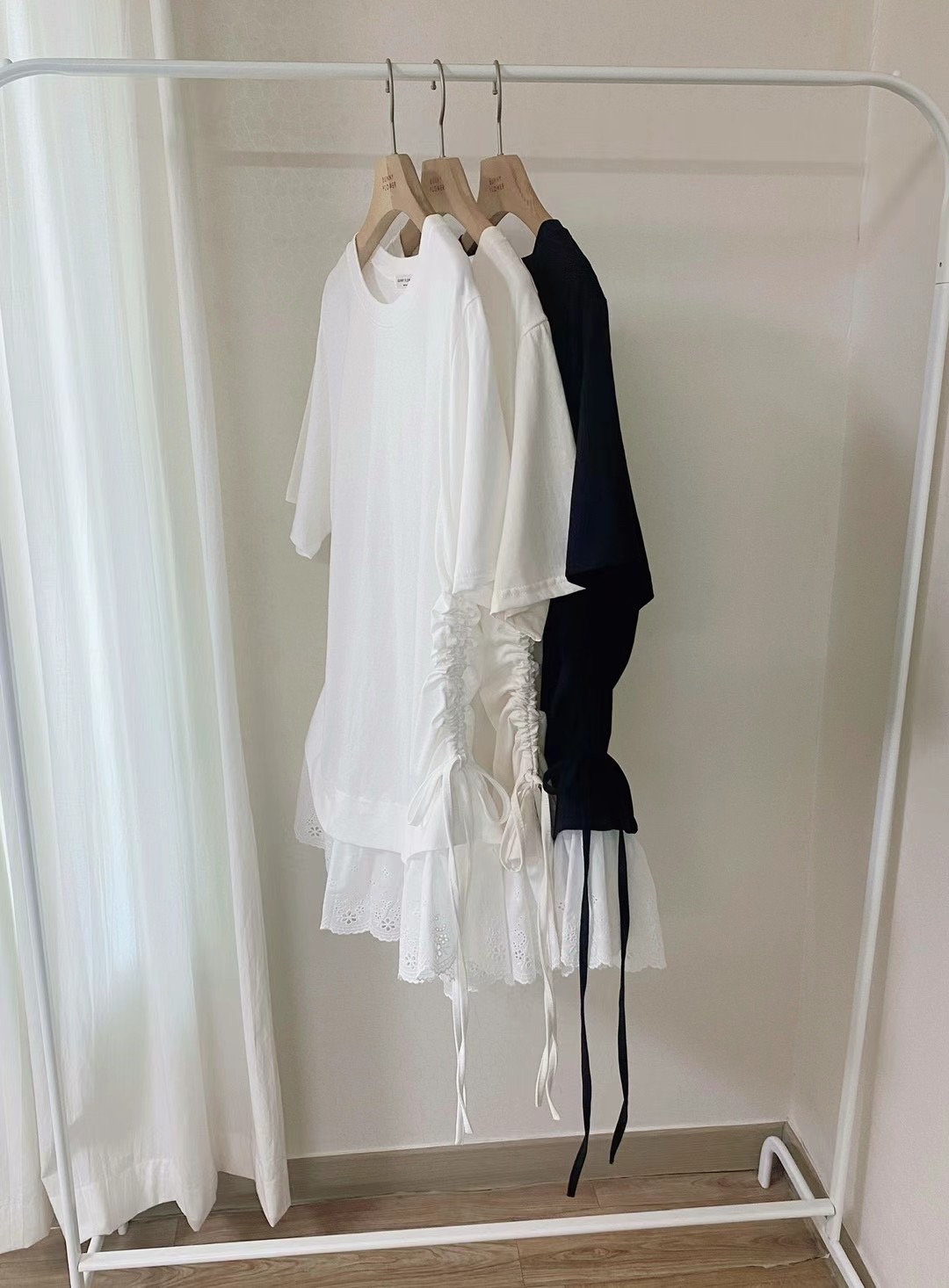 BUNNYFLOWER2東大門㊣直郵女士新品熱賣職業時尚25春夏真品T恤BUNNYFLOWER2T恤