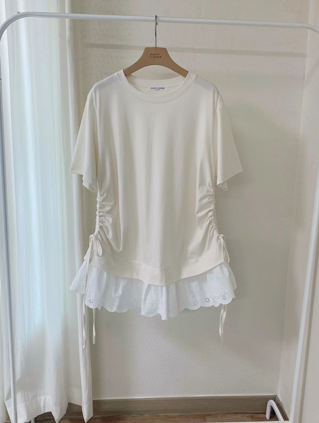 BUNNYFLOWER2東大門㊣直郵女士新品熱賣職業時尚25春夏真品T恤BUNNYFLOWER2T恤圖色2