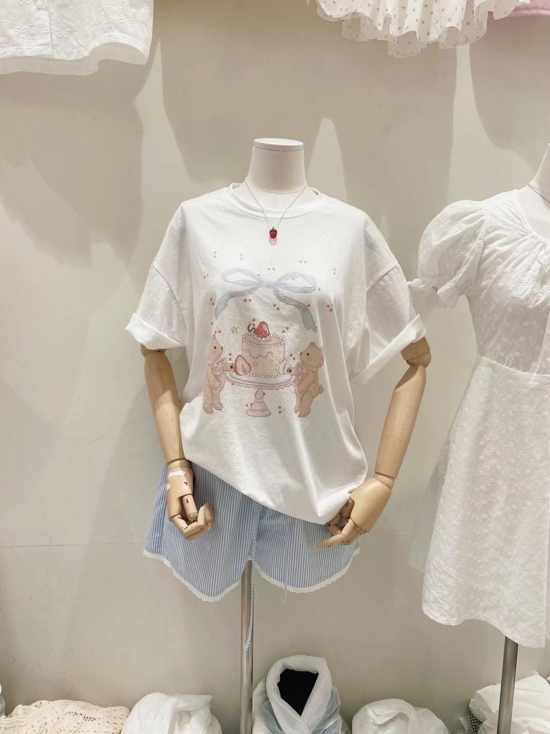 BUNNYFLOWER2韓國代購㊣女裝新款休閑真品熱賣推薦25春夏T恤BUNNYFLOWER2T恤