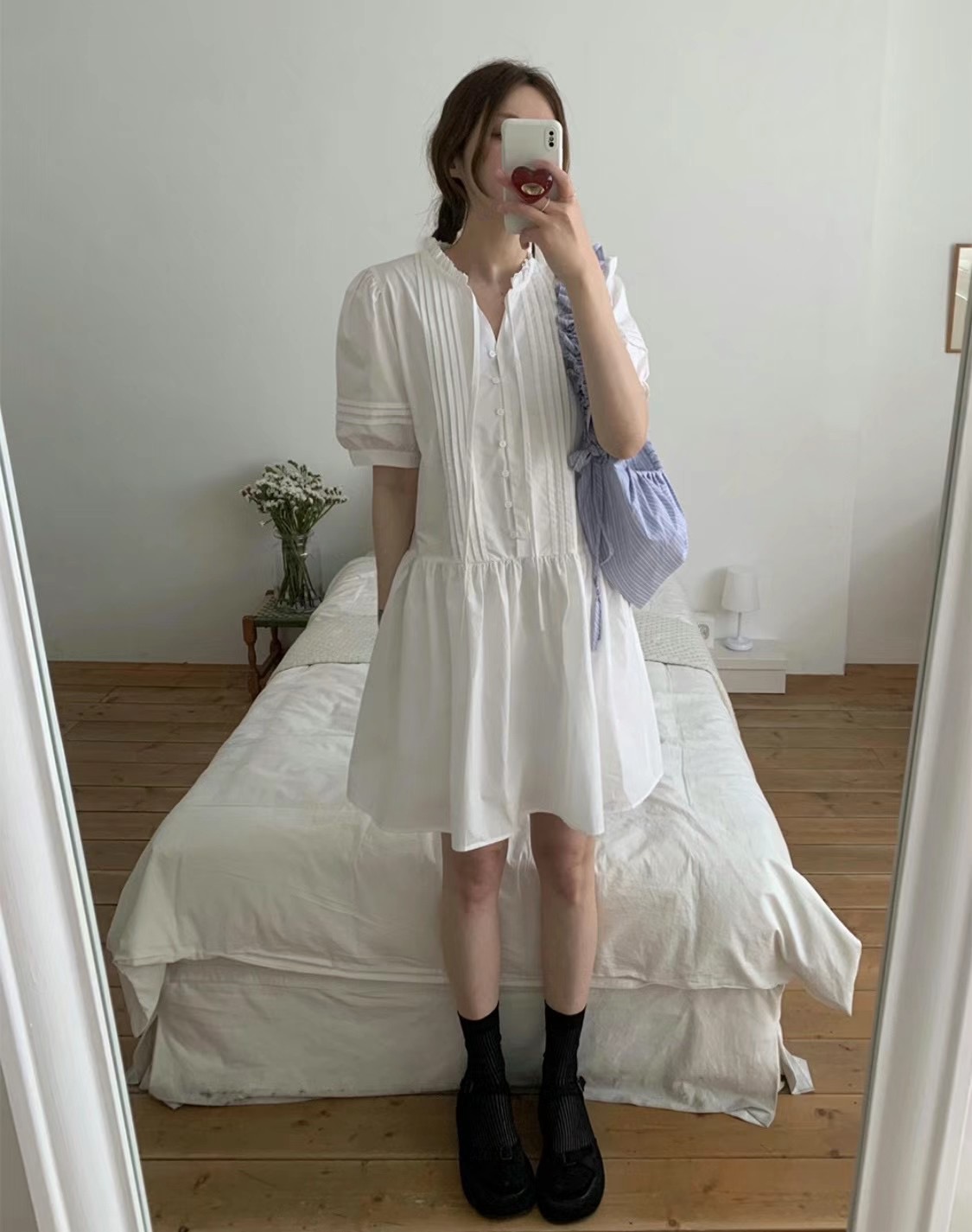 BUNNYFLOWER2韓國直郵㊣女士新款25春夏推薦時尚休閑連衣裙BUNNYFLOWER2連衣裙