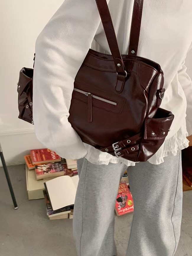 ORANGE-오렌지-OT東大門㊣直郵女士新品熱賣單肩斜跨包復古腰帶ORANGE單肩/斜跨包