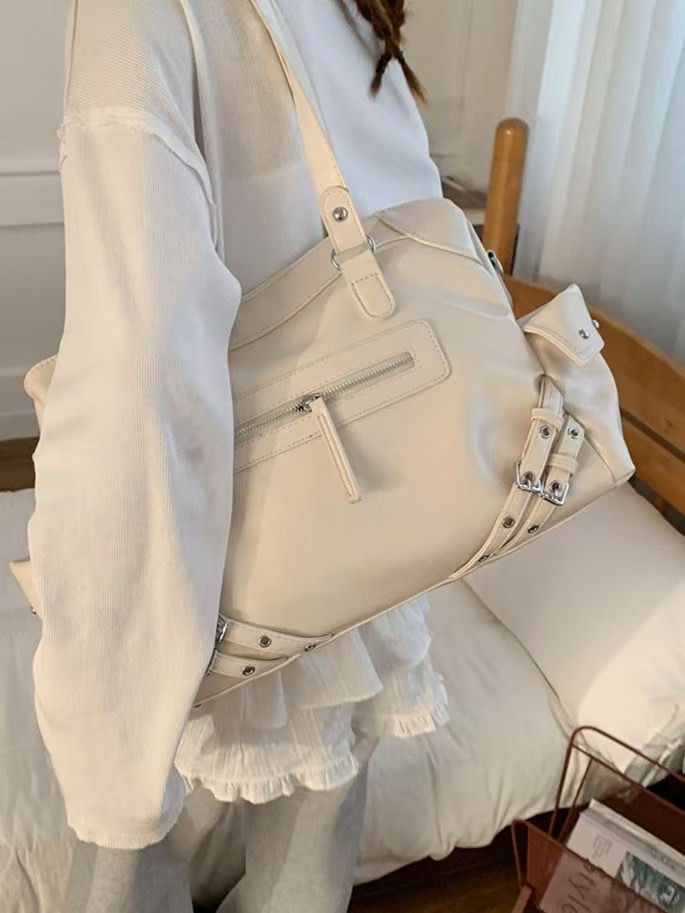 ORANGE-오렌지-OT東大門㊣直郵女士新品熱賣單肩斜跨包復古腰帶ORANGE單肩/斜跨包圖色3