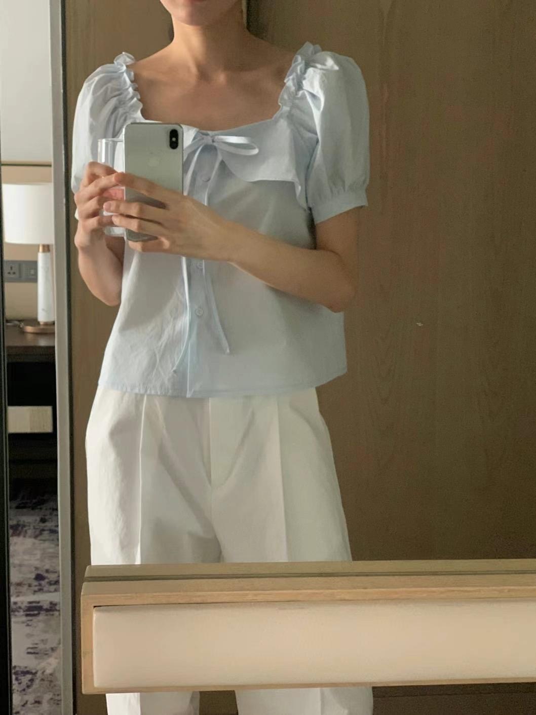 FLUTTER東大門㊣實拍女士新款休閑人氣推薦真品熱賣襯衫蕾絲衫FLUTTER/INOUF襯衫/蕾絲衫