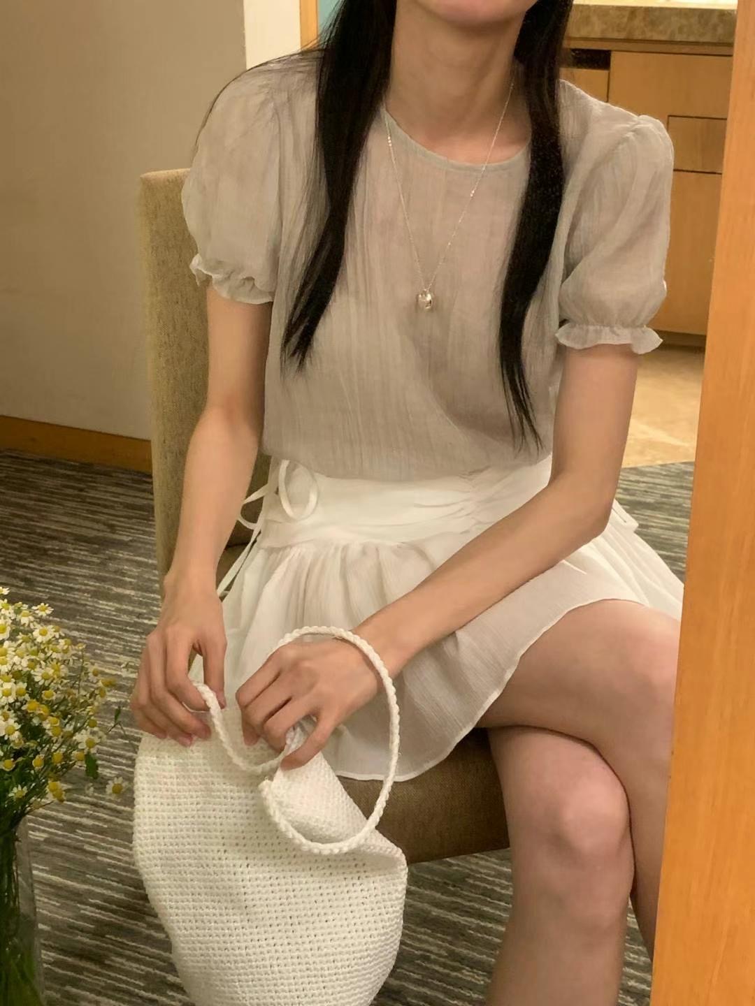 FLUTTER東大門㊣直郵女士新品職業時尚推薦熱賣25春夏襯衫蕾絲衫FLUTTER/INOUF襯衫/蕾絲衫