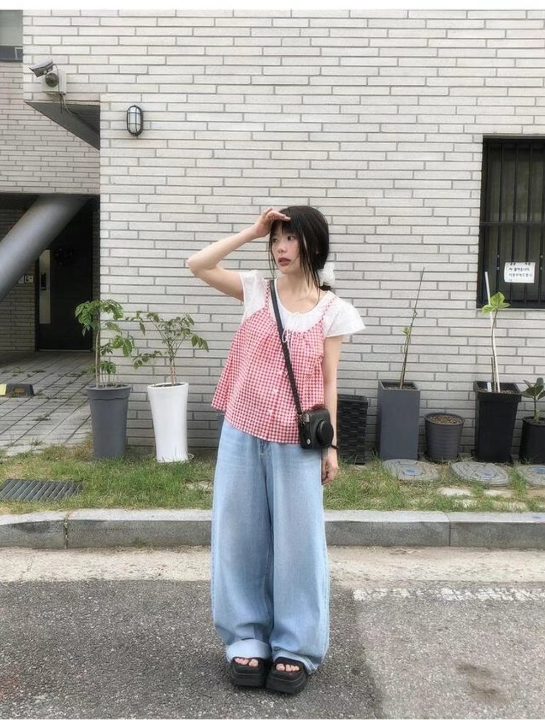 BLOCK東大門㊣實拍女裝新款熱賣人氣真品職業推薦25春夏牛仔褲BLOCK牛仔褲