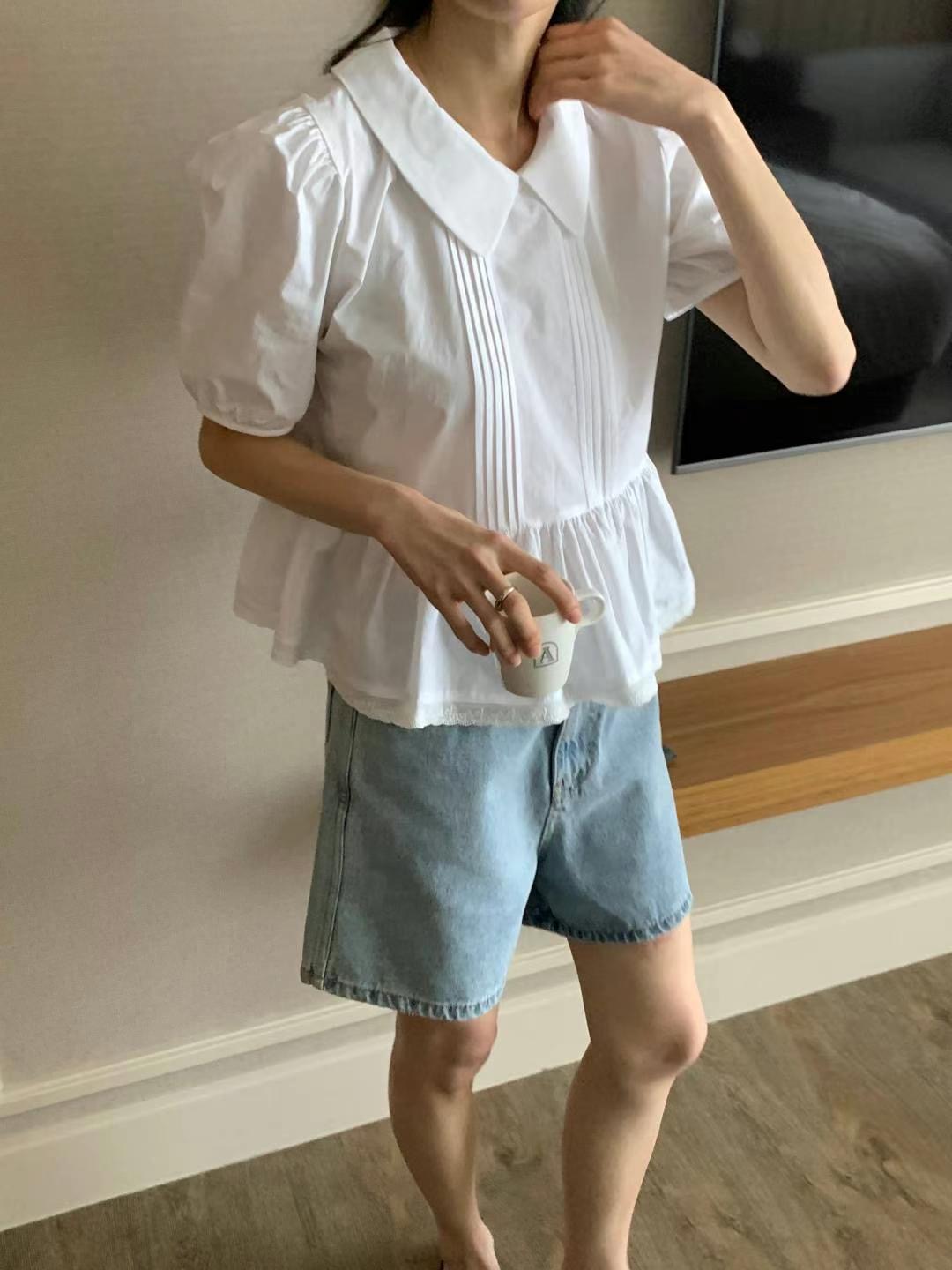FLUTTER東大門㊣代購女裝新品休閑時尚職業熱賣真品襯衫蕾絲衫FLUTTER/INOUF襯衫/蕾絲衫