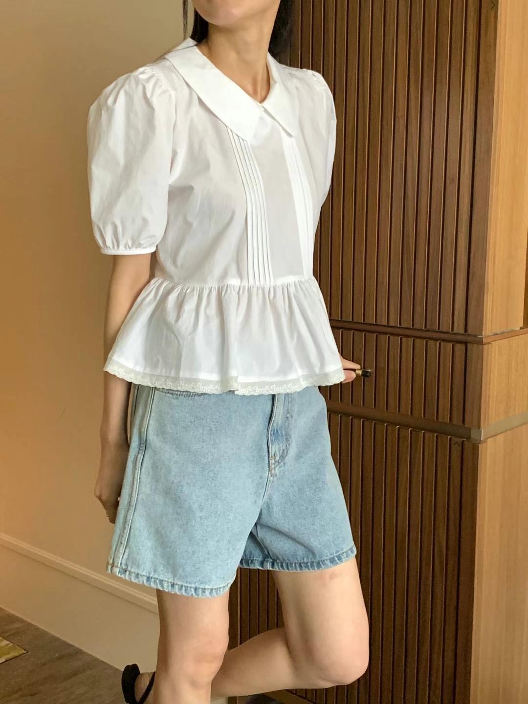 FLUTTER東大門㊣代購女裝新品休閑時尚職業熱賣真品襯衫蕾絲衫FLUTTER/INOUF襯衫/蕾絲衫