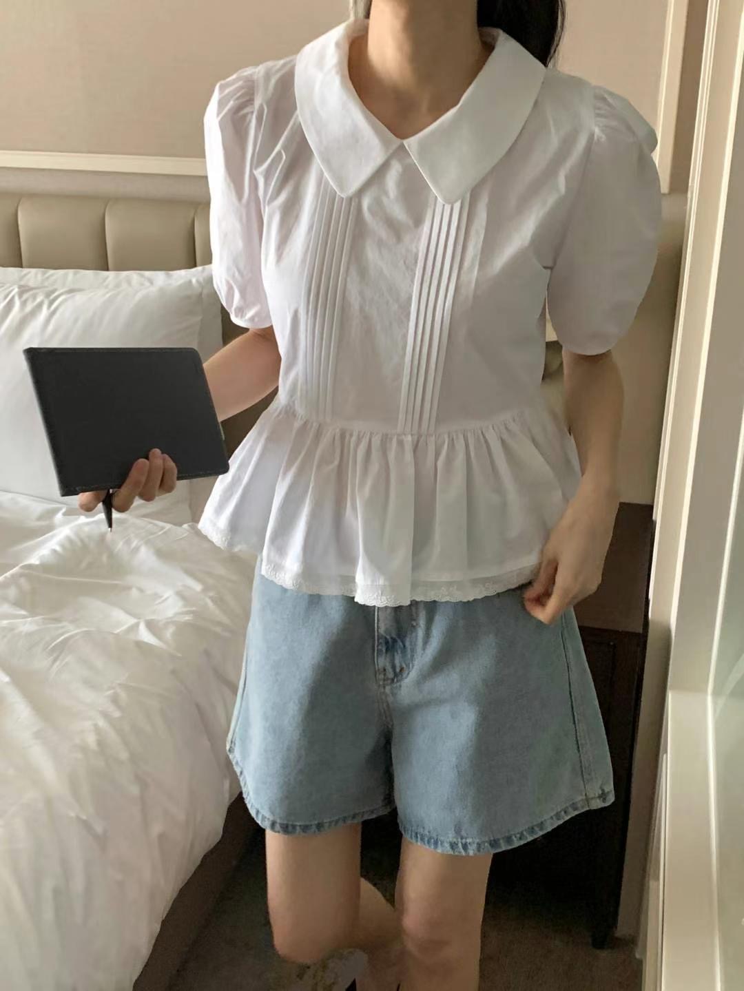 FLUTTER東大門㊣代購女裝新品休閑時尚職業熱賣真品襯衫蕾絲衫FLUTTER/INOUF襯衫/蕾絲衫