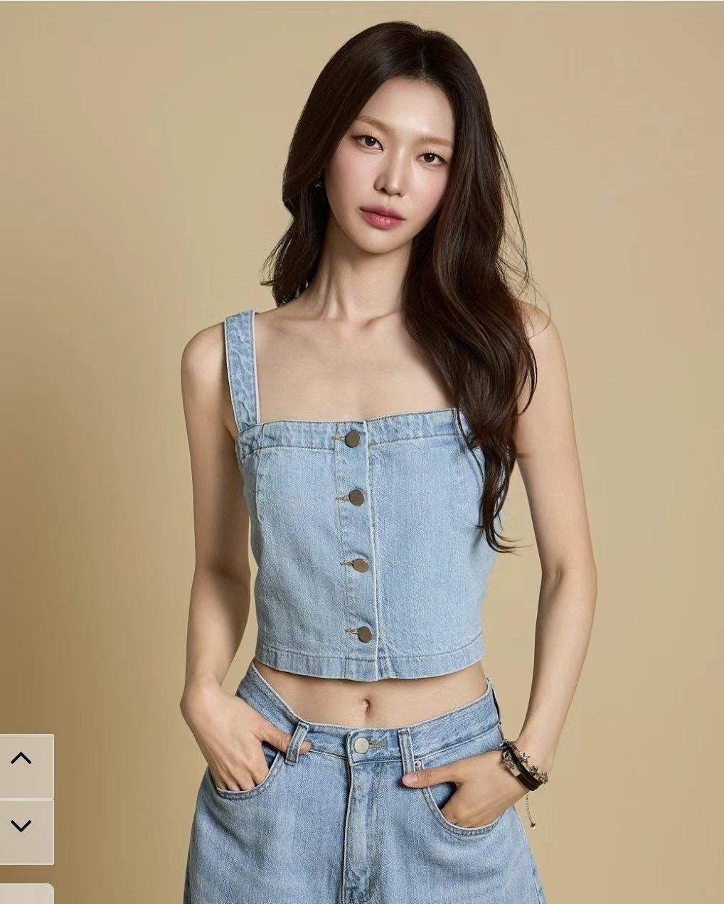 BLOCK韓國代購㊣女士新款人氣真品熱賣時尚休閑職業吊帶背心BLOCK吊帶/背心
