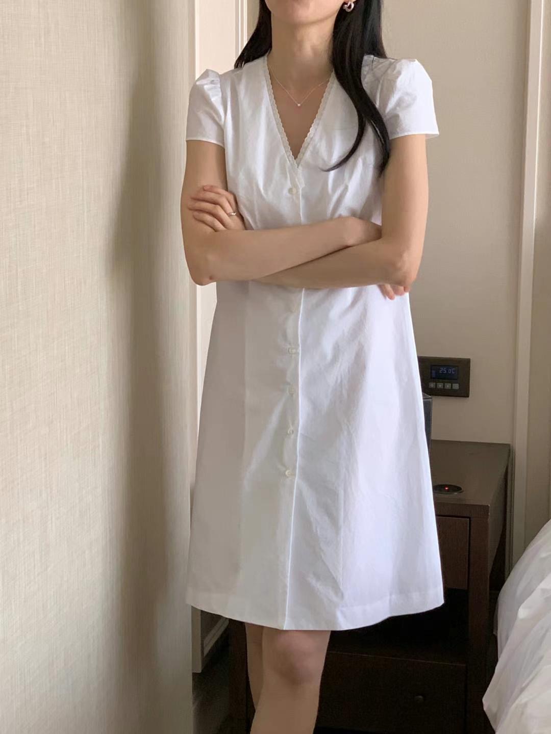 FLUTTER韓國直郵㊣女士新款職業時尚休閑人氣25春夏真品連衣裙FLUTTER/INOUF連衣裙