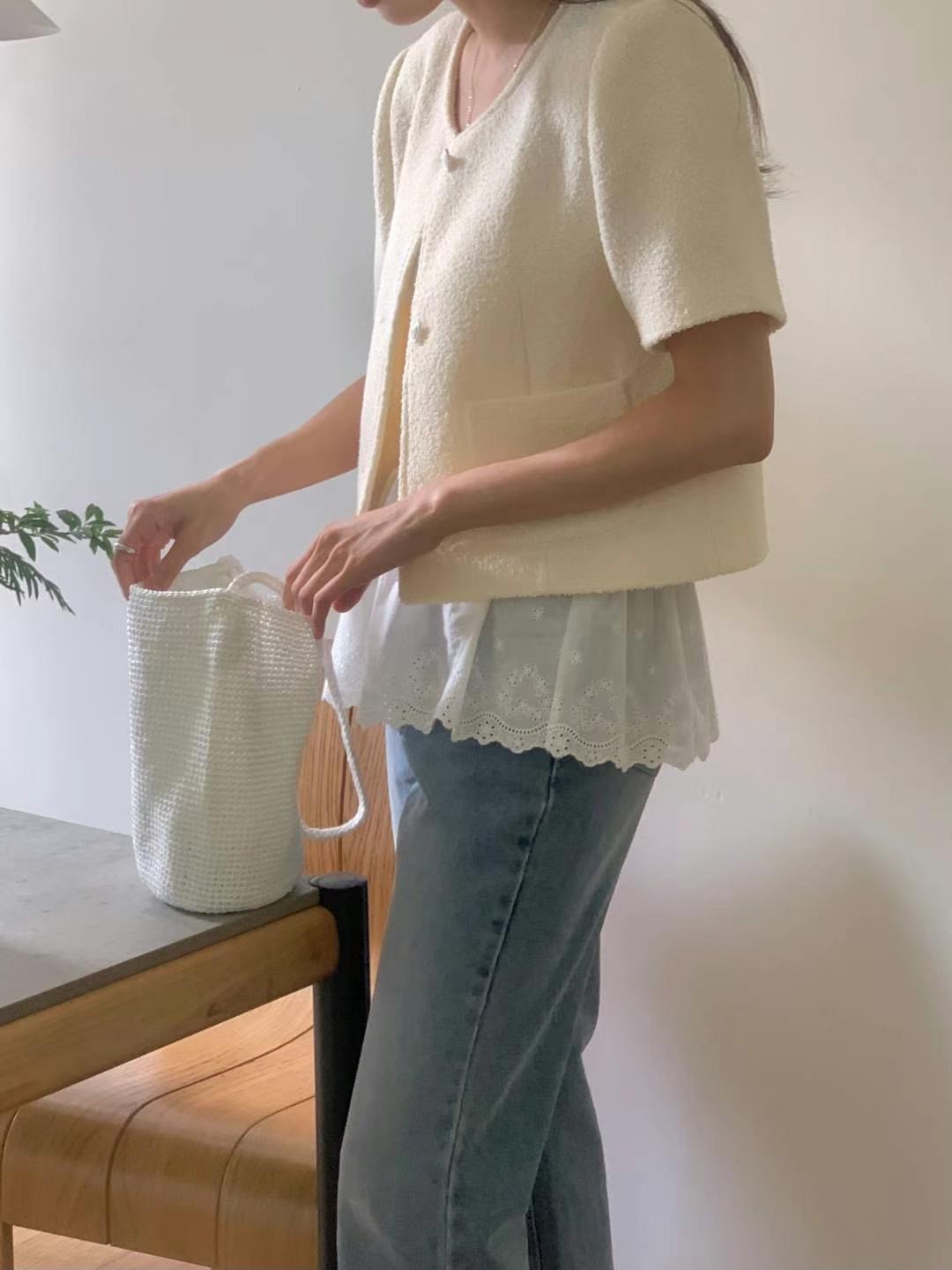 FLUTTER東大門㊣代購女裝新品職業真品人氣熱賣休閑夾克花呢FLUTTER/INOUF夾克