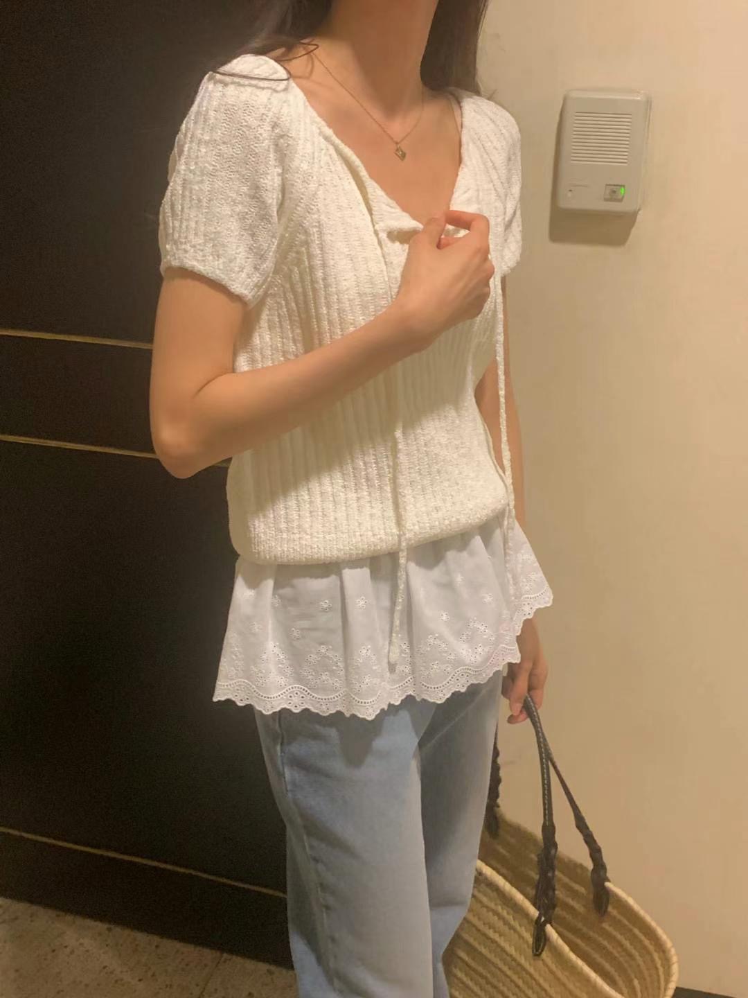 FLUTTER東大門㊣代購女士新款推薦職業真品時尚休閑25春夏針織衫FLUTTER/INOUF針織衫