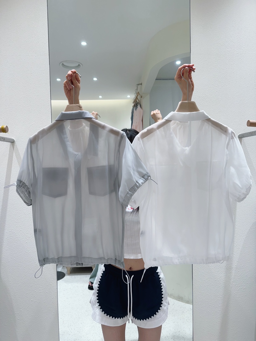 MARKE-P東大門㊣實拍女裝新品人氣25春夏休閑襯衫蕾絲衫透視MARKE-P襯衫/蕾絲衫