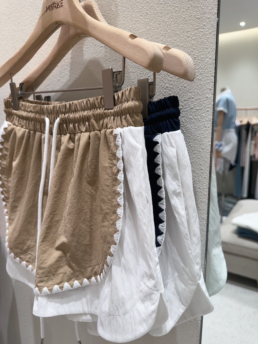 MARKE-P東大門㊣實拍女士新品休閑推薦25春夏熱賣短褲刺繡MARKE-P短褲
