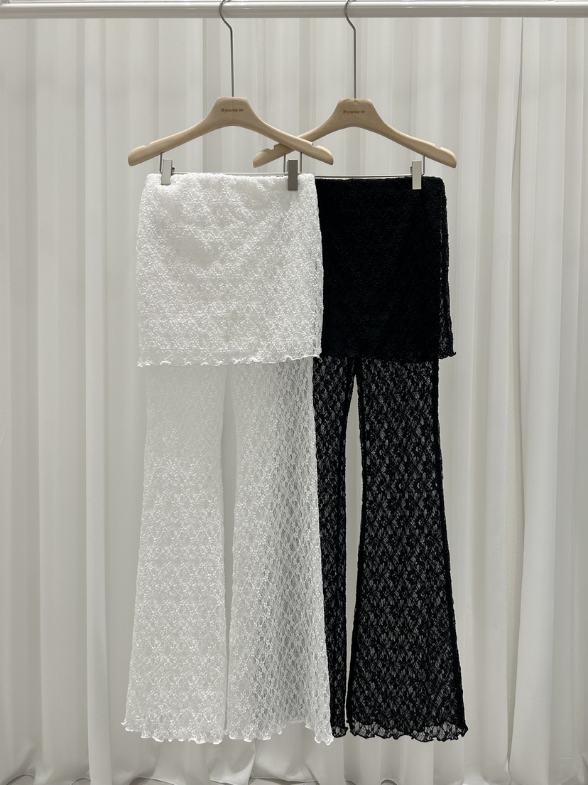 IF YOU SAY SO東大門㊣實拍女裝新品職業25春夏裙褲蕾絲IF YOU SAY SO裙褲
