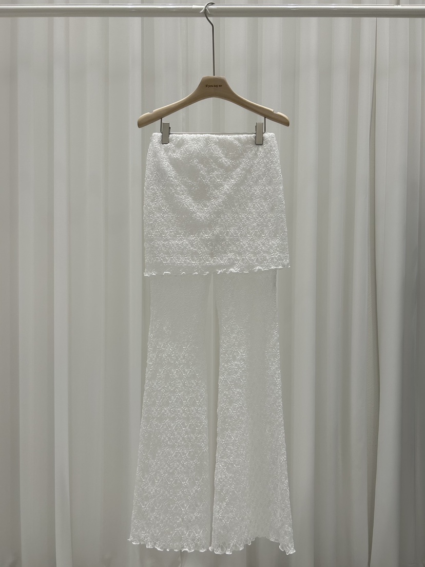 IF YOU SAY SO東大門㊣實拍女裝新品職業25春夏裙褲蕾絲IF YOU SAY SO裙褲