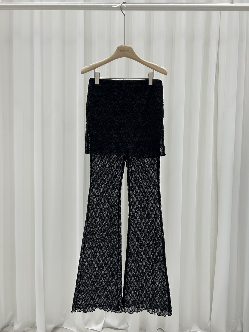 IF YOU SAY SO東大門㊣實拍女裝新品職業25春夏裙褲蕾絲IF YOU SAY SO裙褲圖色2
