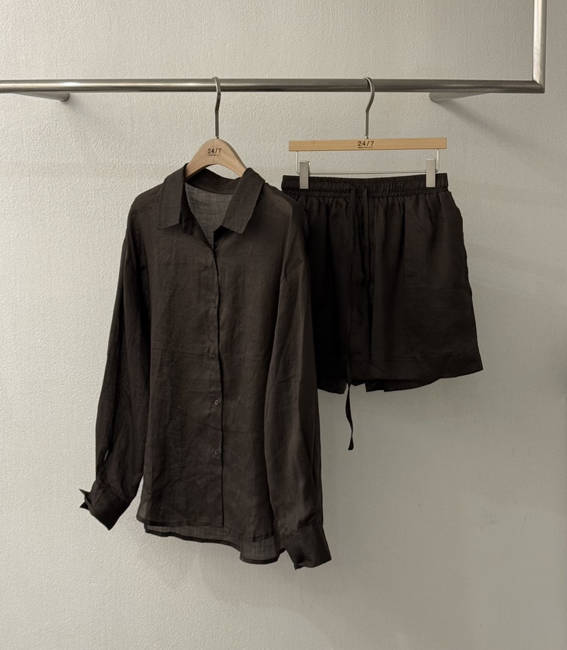 TWENTY FOUR SEVEN24-7東大門㊣代購女士新品職業套裝套裝亞麻TEWNTY FOUR SEVEN24-7套裝圖色2