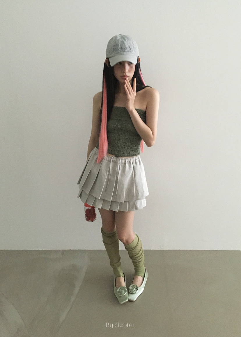 BY CHAPTER韓國代購㊣女裝新款25春夏人氣推薦時尚休閑裙褲Chapter裙褲