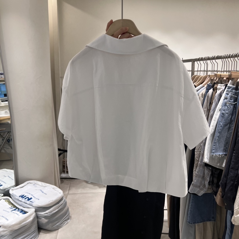 NAVYBURST東大門㊣實拍女士新款25春夏休閑熱賣真品襯衫蕾絲衫NAVY BURST襯衫/蕾絲衫