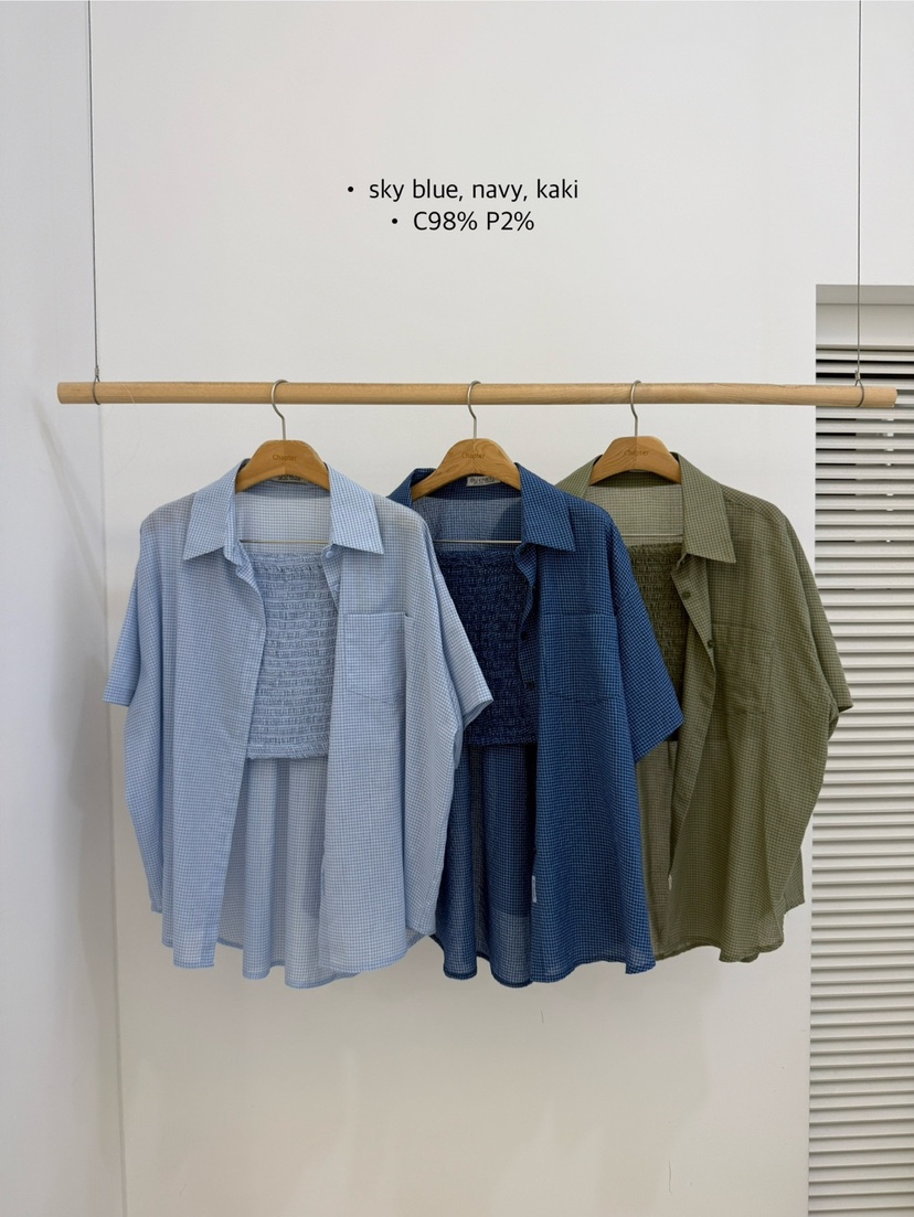 BY CHAPTER韓國直郵㊣女士新品25春夏熱賣休閑時尚套裝格紋Chapter套裝