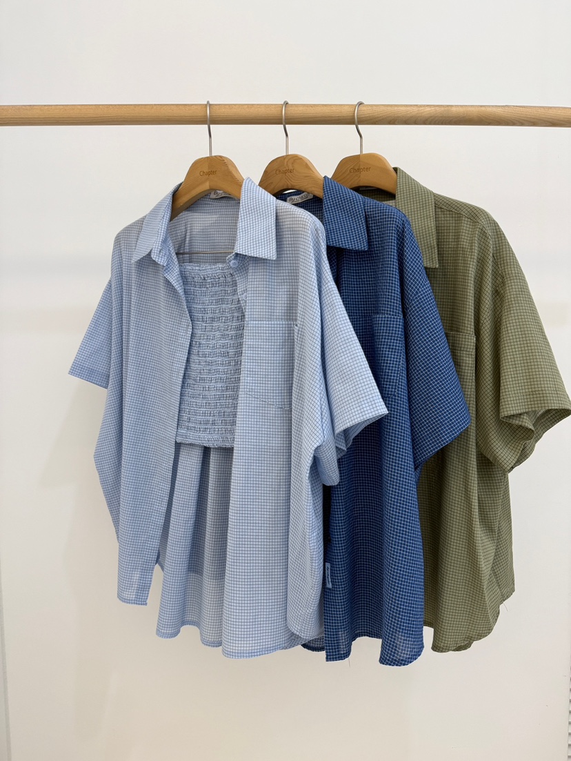 BY CHAPTER韓國直郵㊣女士新品25春夏熱賣休閑時尚套裝格紋Chapter套裝