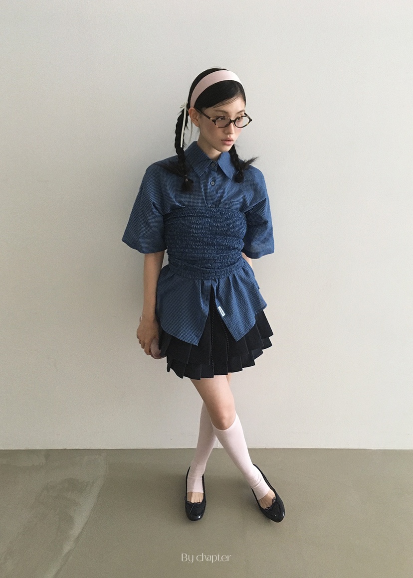 BY CHAPTER韓國直郵㊣女士新品25春夏熱賣休閑時尚套裝格紋Chapter套裝