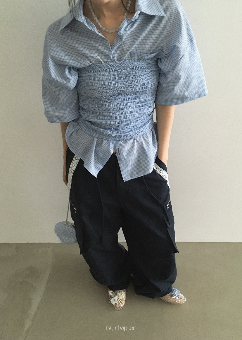 BY CHAPTER韓國直郵㊣女士新品25春夏熱賣休閑時尚套裝格紋Chapter套裝
