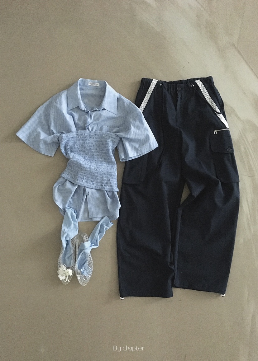 BY CHAPTER韓國直郵㊣女士新品25春夏熱賣休閑時尚套裝格紋Chapter套裝