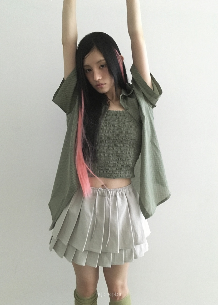 BY CHAPTER韓國直郵㊣女士新品25春夏熱賣休閑時尚套裝格紋Chapter套裝圖色2