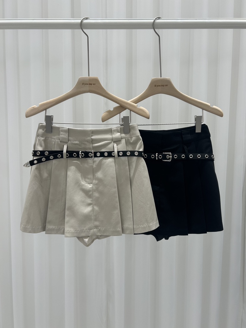 IF YOU SAY SO東大門㊣直郵女裝新品休閑時尚裙褲含腰帶IF YOU SAY SO裙褲