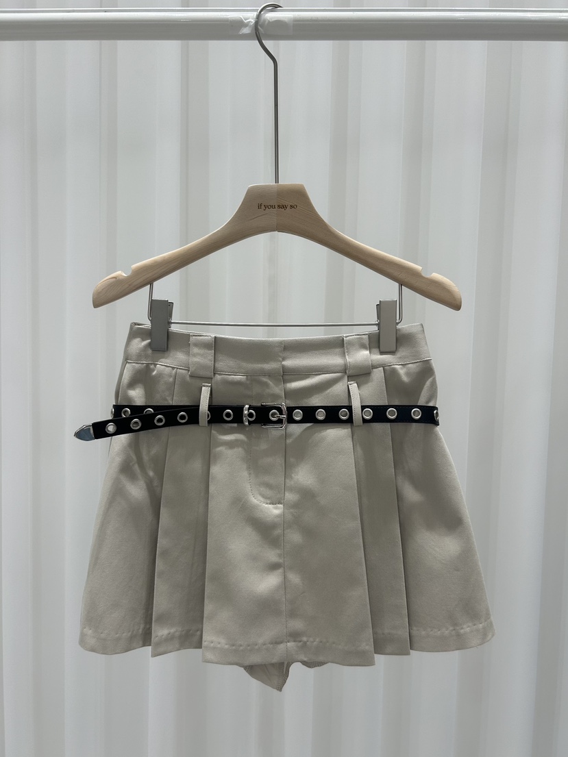 IF YOU SAY SO東大門㊣直郵女裝新品休閑時尚裙褲含腰帶IF YOU SAY SO裙褲圖色1