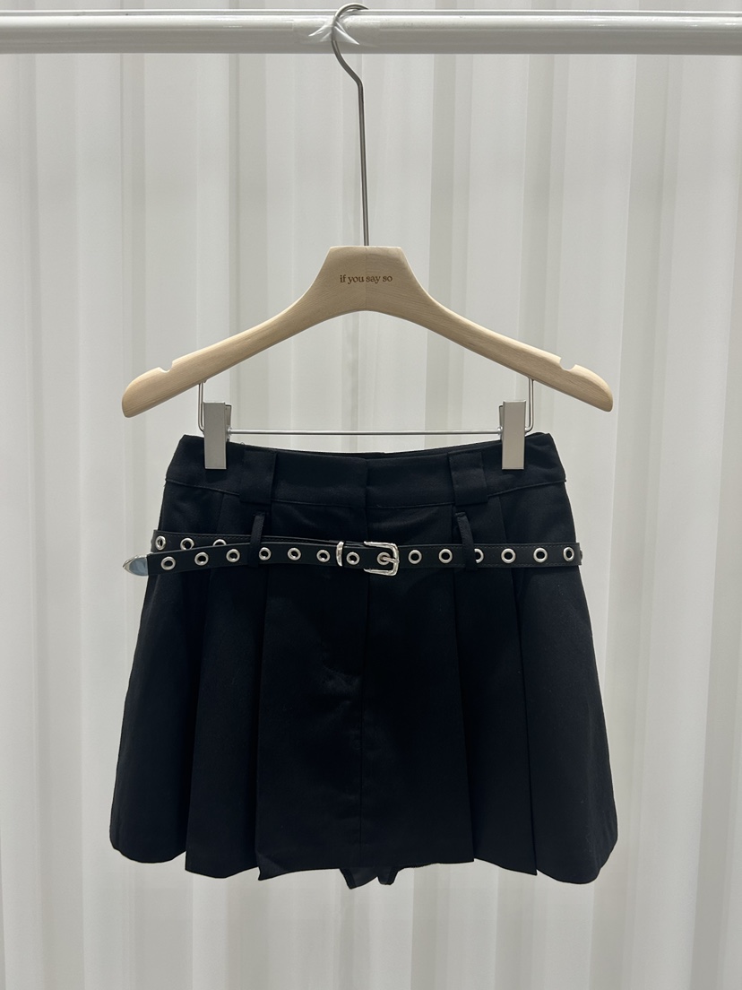 IF YOU SAY SO東大門㊣直郵女裝新品休閑時尚裙褲含腰帶IF YOU SAY SO裙褲圖色2