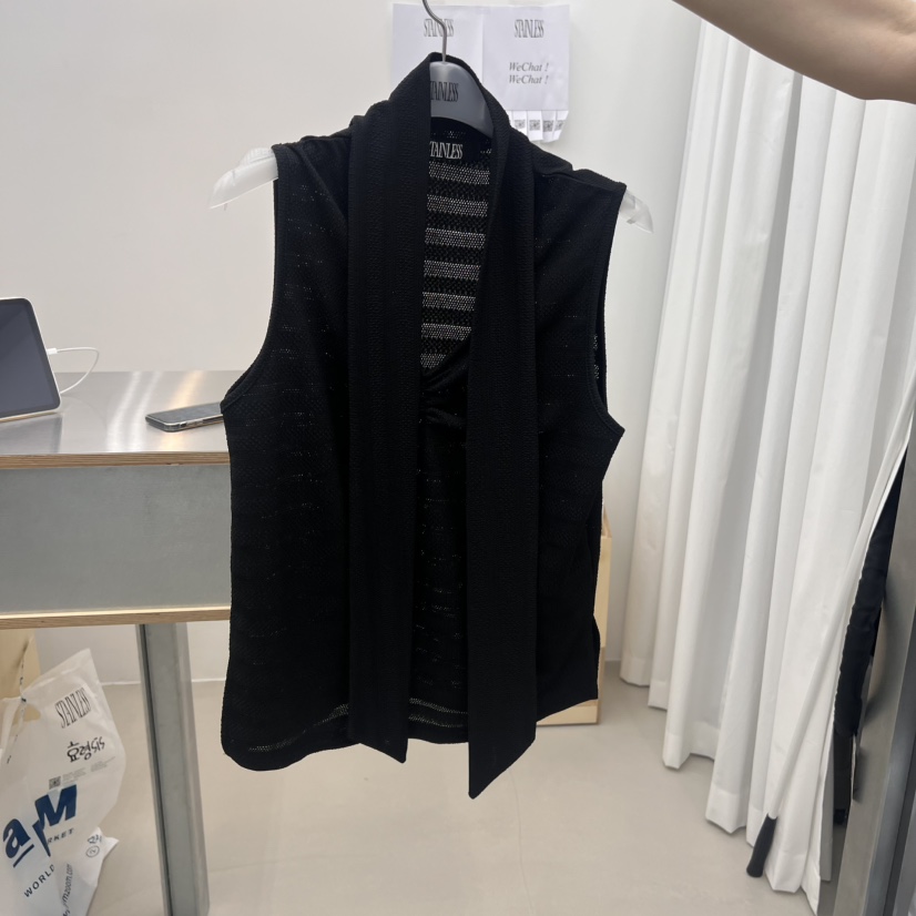 STAINLESS韓國代購㊣女士新品熱賣人氣25春夏時尚推薦吊帶背心STAINLESS吊帶/背心圖色2