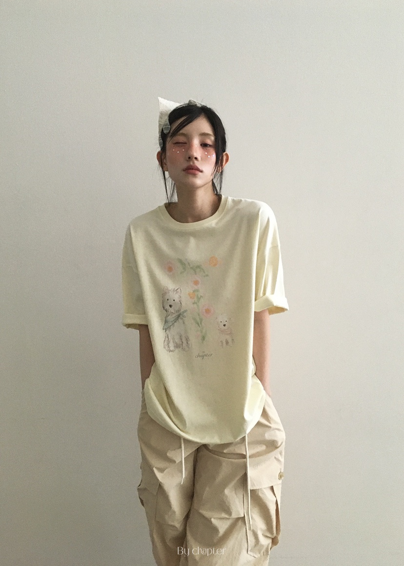 BY CHAPTER東大門㊣實拍女裝新品時尚人氣職業休閑熱賣T恤ChapterT恤