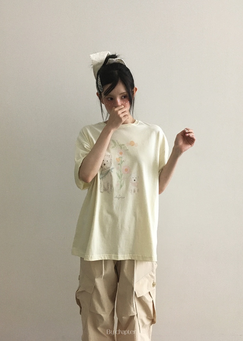 BY CHAPTER東大門㊣實拍女裝新品時尚人氣職業休閑熱賣T恤ChapterT恤