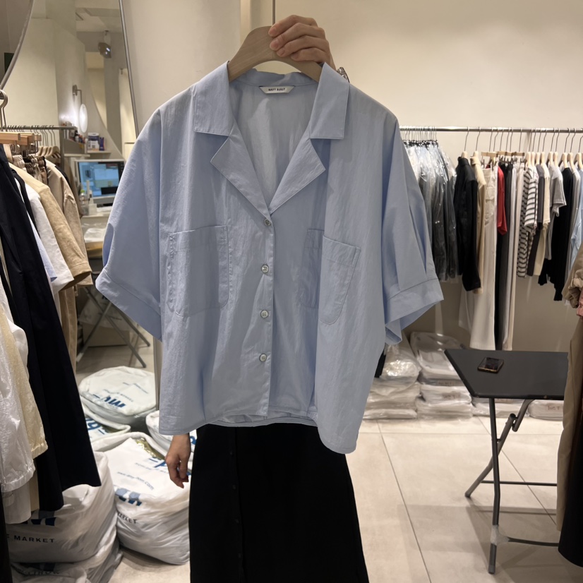 NAVYBURST韓國代購㊣女裝新品推薦職業25春夏人氣襯衫蕾絲衫NAVY BURST襯衫/蕾絲衫圖色2