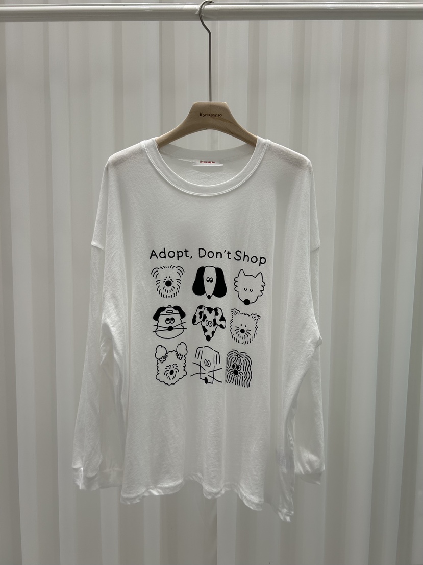 IF YOU SAY SO東大門㊣直郵女裝新款人氣25春夏職業長袖T恤IF YOU SAY SO長袖T恤圖色2
