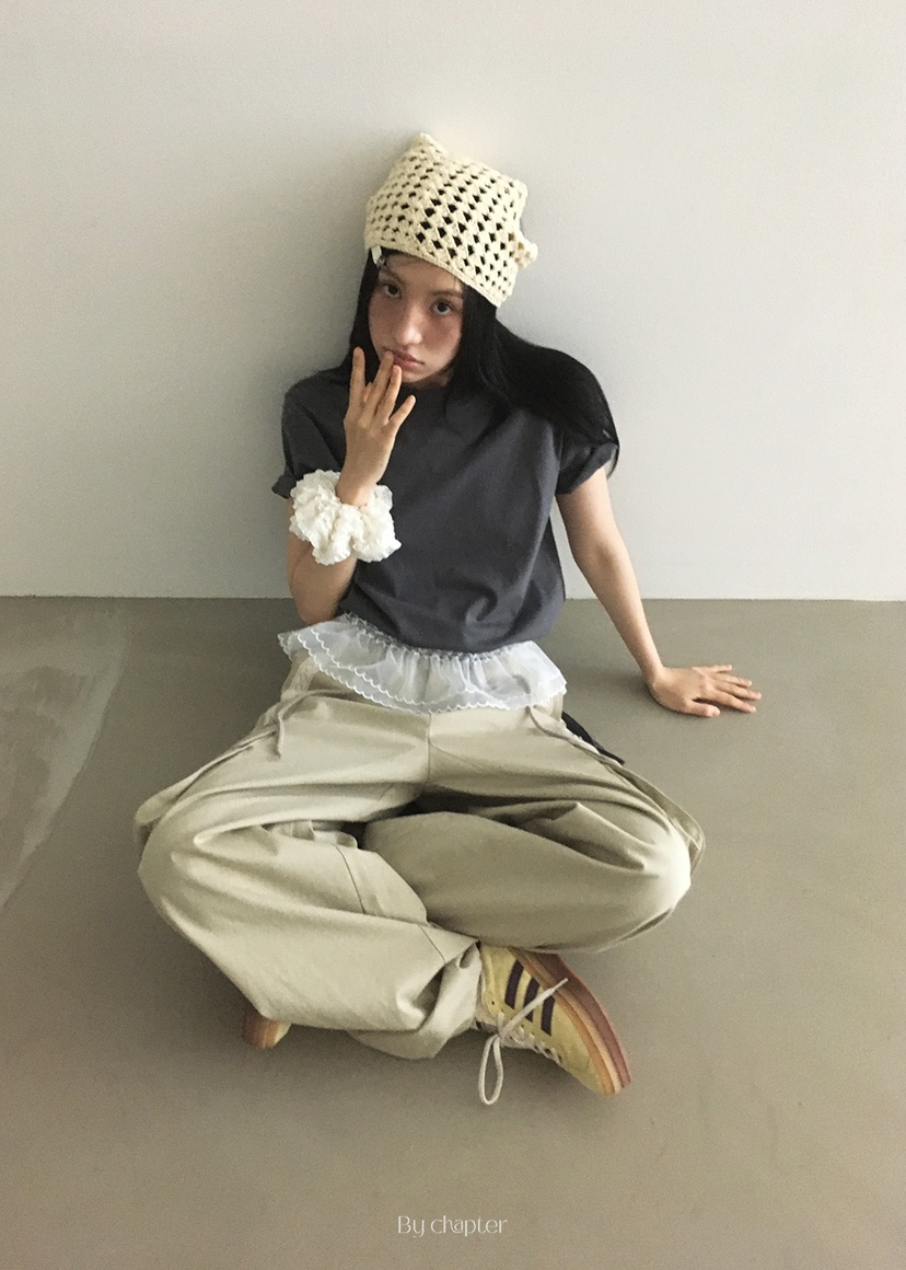 BY CHAPTER韓國代購㊣女裝新款真品熱賣推薦休閑休閑褲口袋Chapter休閑褲