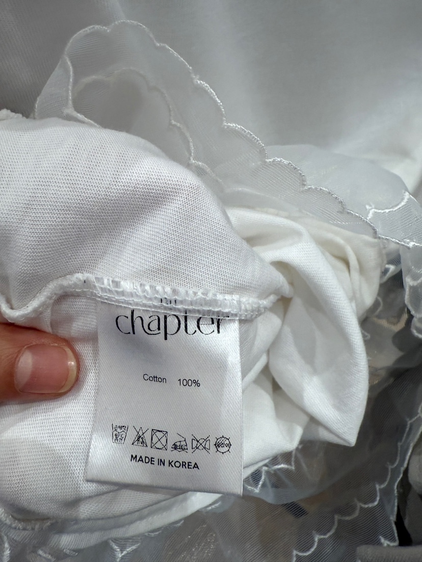 BY CHAPTER東大門㊣實拍女裝新款人氣休閑25春夏推薦T恤雙層ChapterT恤