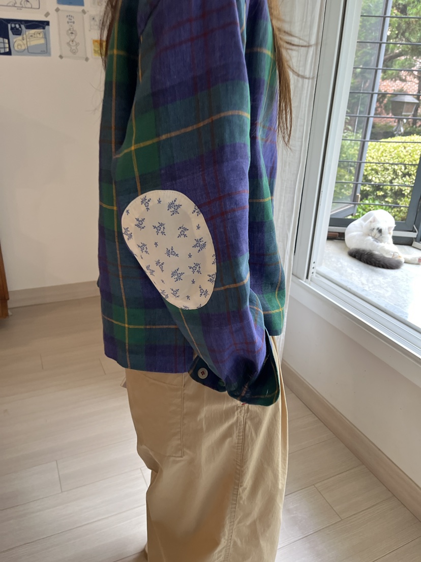 AT NOTE韓國代購㊣女裝新款職業熱賣25春夏襯衫蕾絲衫格紋亞麻AT NOTE襯衫/蕾絲衫